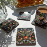 Strawberry Thief Coasters Set of 4 by William Morris Collection®