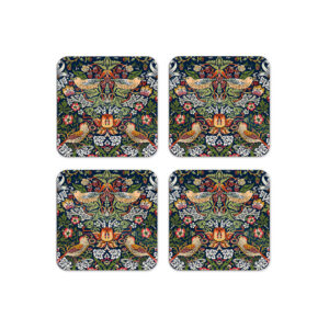 Strawberry Thief Coasters Set of 4 by William Morris Collection®