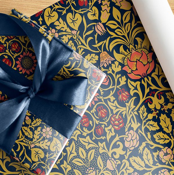 William Morris Violet & Columbine Wrapping Paper