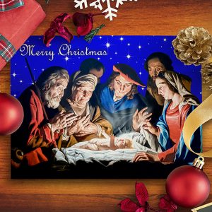 Nativity Christmas Cards Pack of 4