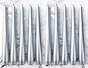 Luxury Metallic Silver Candles