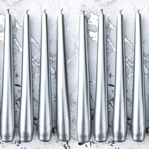 Luxury Metallic Silver Candles
