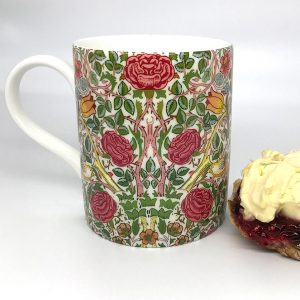 William Morris Birds & Pink Roses Mug