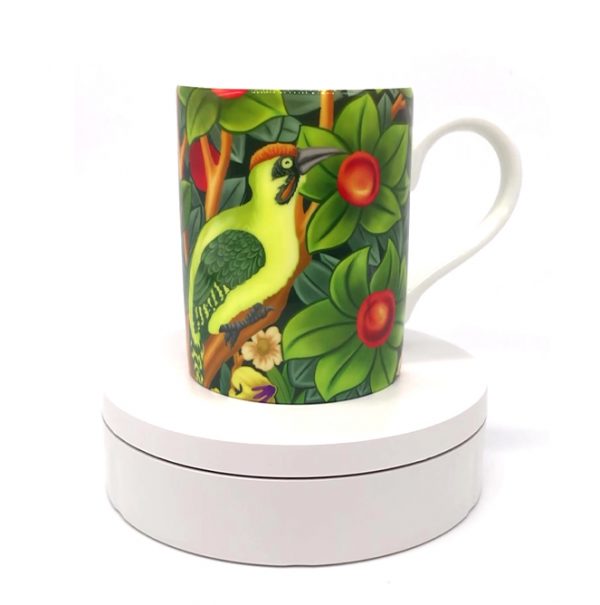 William Morris Woodpecker Bird Mug