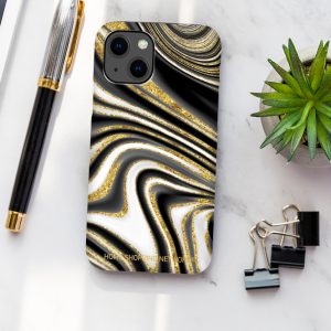 Black and White Swirl Pattern Phone Case by Home Shopping Network