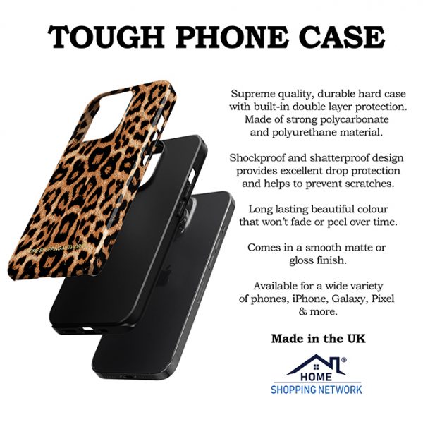 iPhone 13 Pro Max Leopard Print Tough Phone Case
