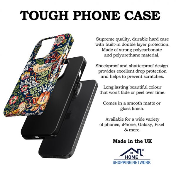 iPhone 13 Pro Max Strawberry Thief Tough Phone Case
