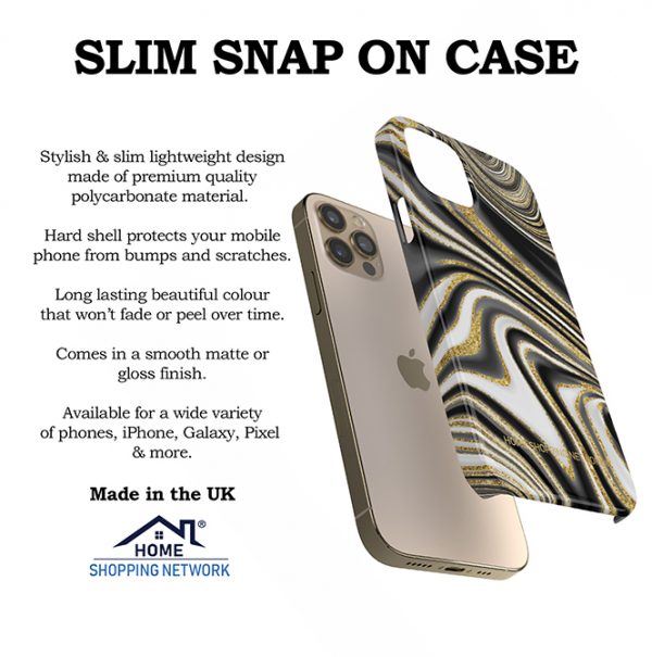 Snap on Phone Case Swirl Design