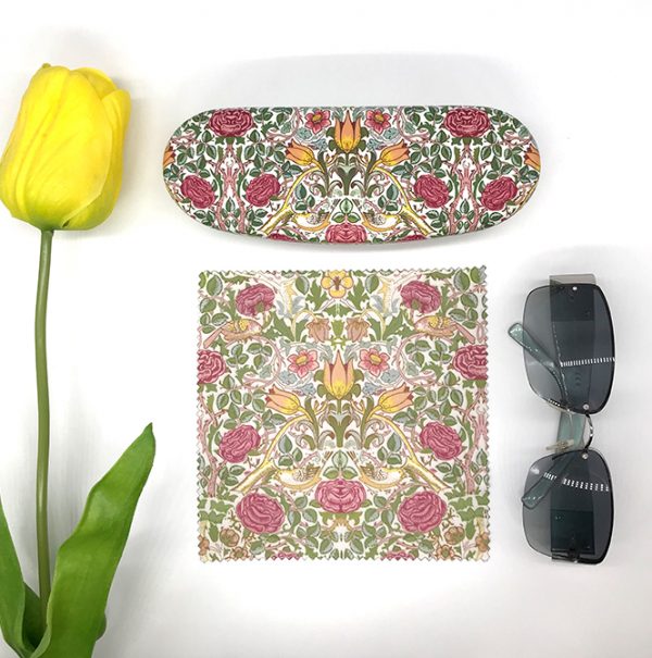 Women's Glasses Case with Rose & Tulips by Home Shopping Network