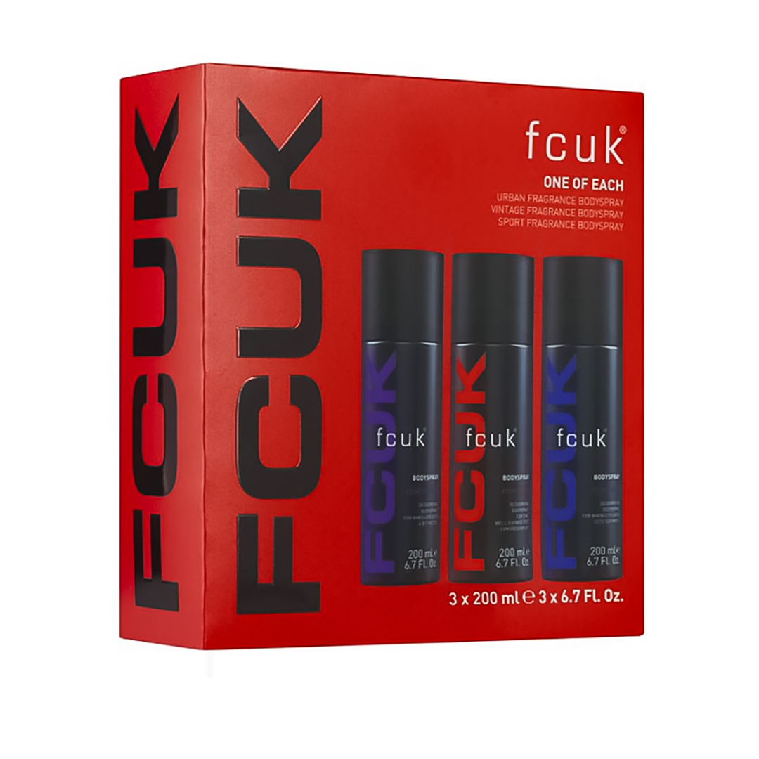 FCUK One of Each Body Spray Gift Set for Men - Home Shopping Network UK