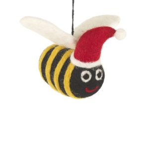 Big Bumblebee Handmade Felt Christmas Decoration