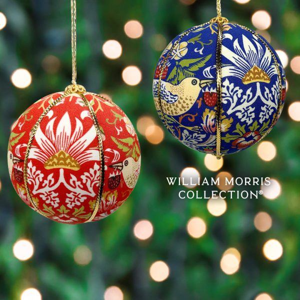 William Morris Luxury Christmas Baubles