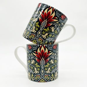 William Morris Collection® Snakeshead Bone China Coffee Mugs