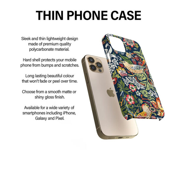 Thin Phone Case Strawberry Thief