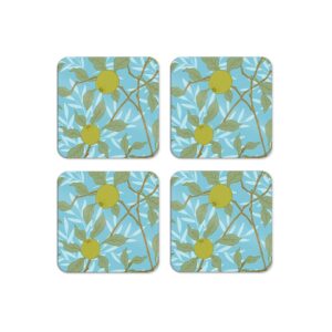 Set of 4 Apple Coasters by William Morris Collection®