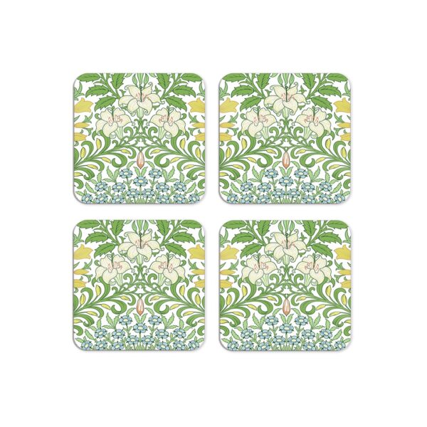 Set of 4 Floral Coasters - Garden Design by William Morris Collection®