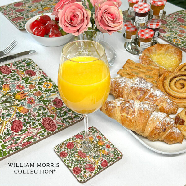 Bird and Rose Placemats Set of 4 by William Morris Collection®