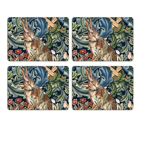The Forest Hare Placemats Set of 4 by William Morris Collection® - Image 3