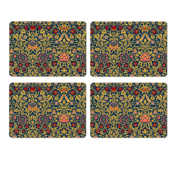 Violet & Columbine Floral Placemats Set of 4 by William Morris Collection
